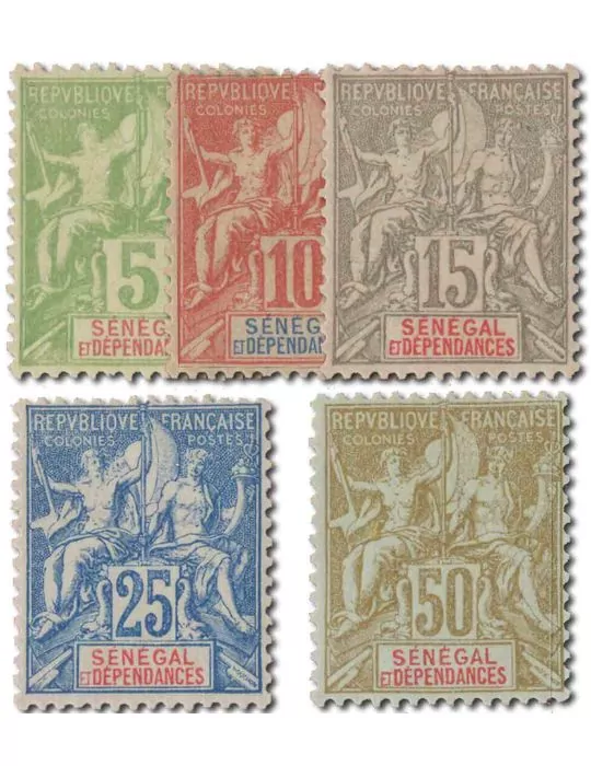 n° 21/25 - Timbre SENEGAL Poste