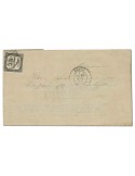 n° 5A obl. TB sur lettre - Timbre FRANCE Taxe