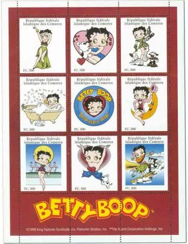 COMORES : Thématique (Betty Boop) 2