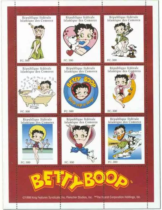 COMORES : Thématique (Betty Boop)