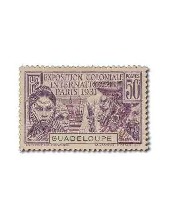 n° 123/126 - Timbre GUADELOUPE Poste