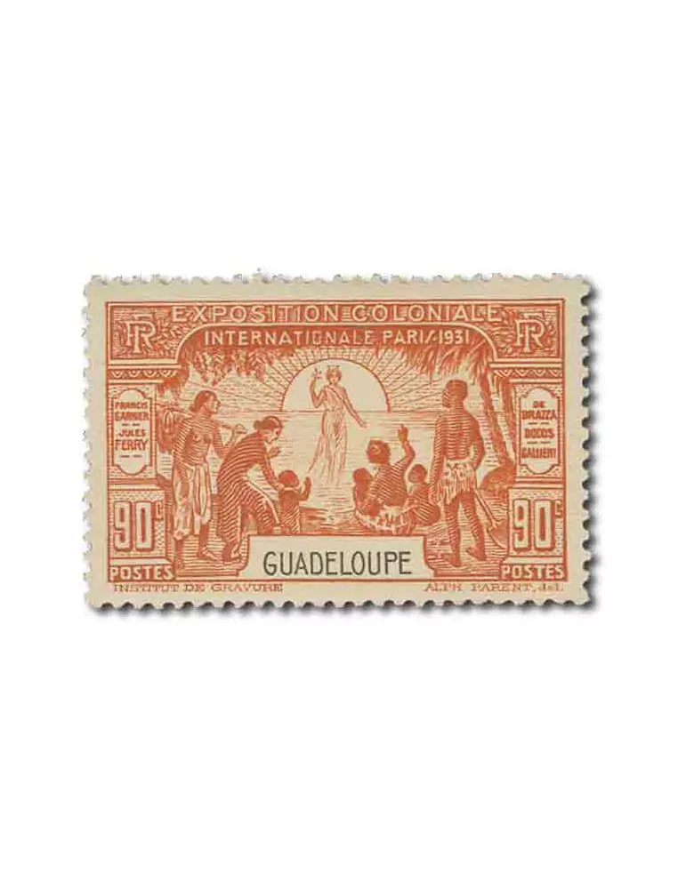 n° 123/126 - Timbre GUADELOUPE Poste