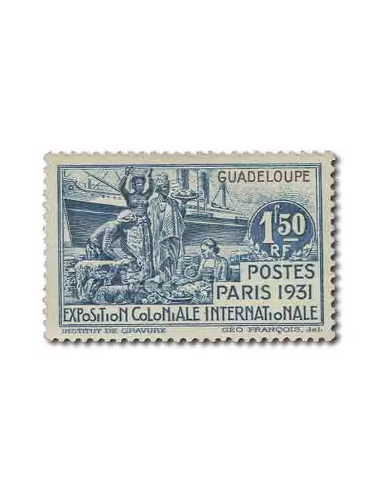 n° 123/126 - Timbre GUADELOUPE Poste