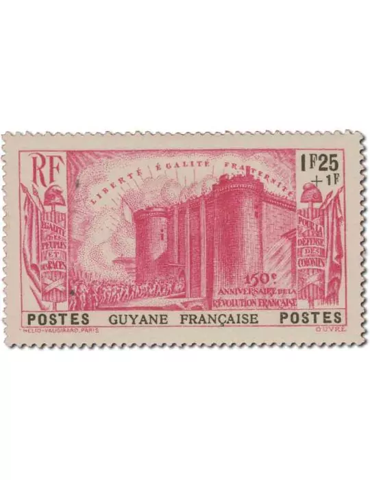 n° 152/156 - Timbre GUYANE Poste