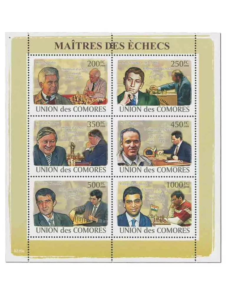 COMORES : Thématique (Maitres des échecs)