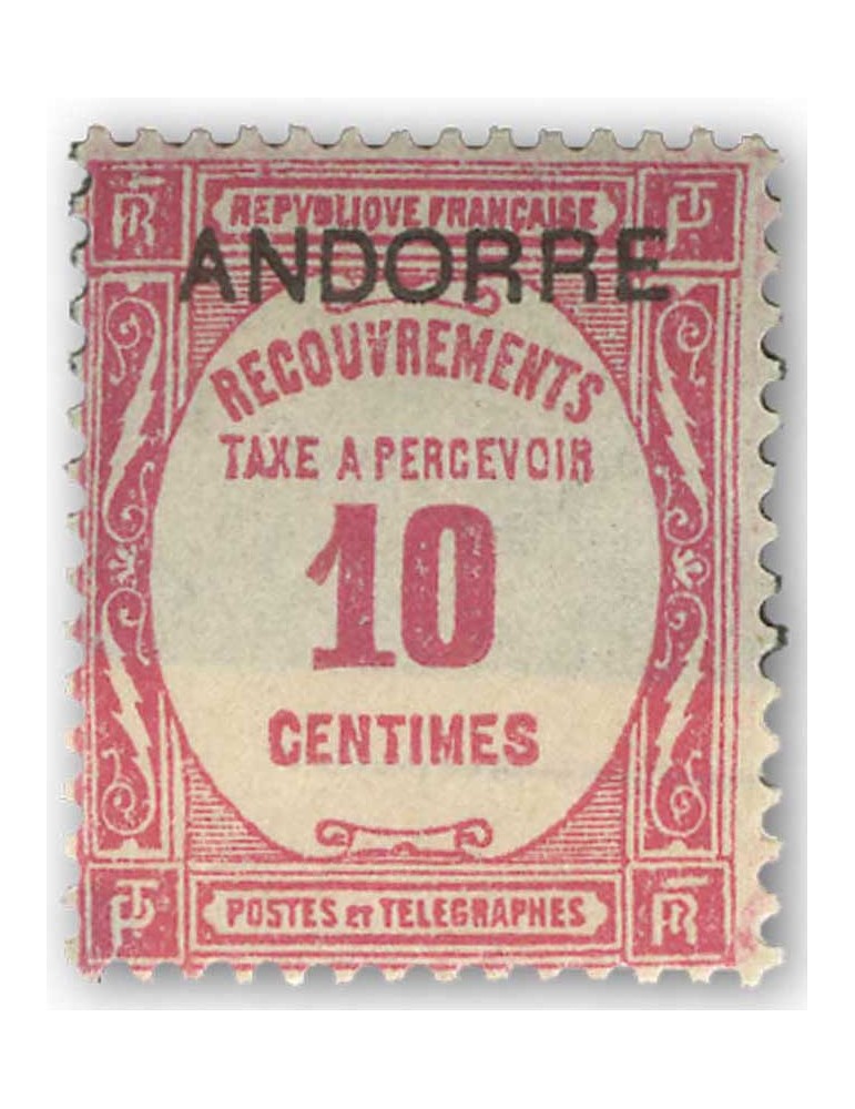 n° 9/15* - Timbre ANDORRE Taxe
