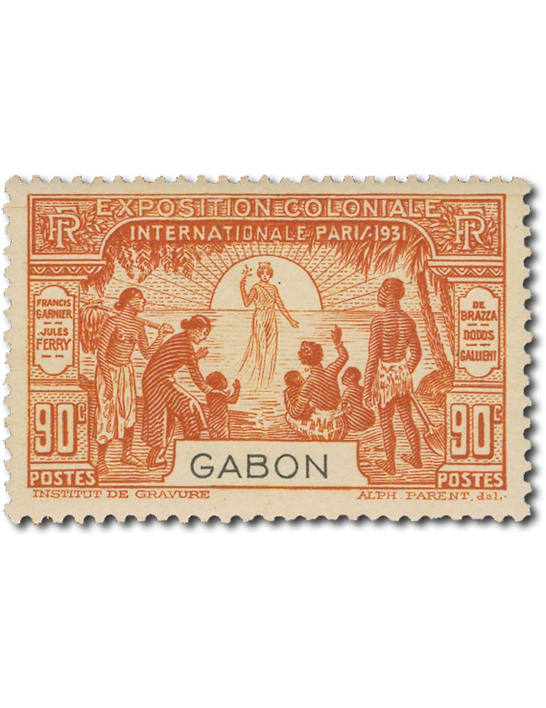 n° 121/124* - Timbre GABON Poste