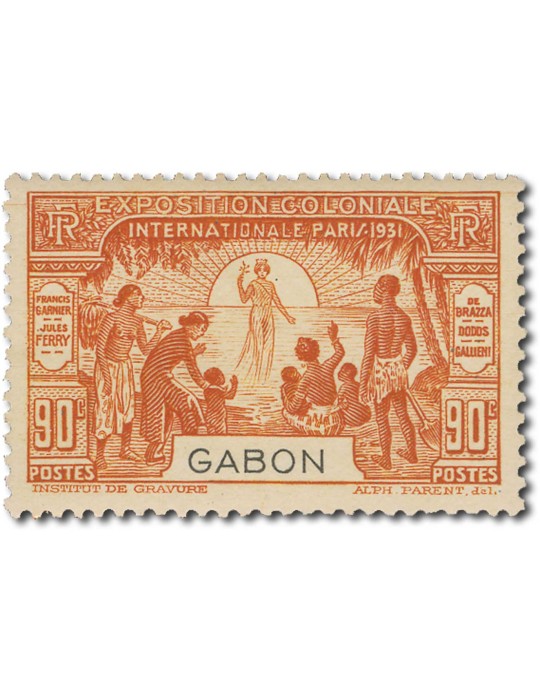 n° 121/124* - Timbre GABON Poste