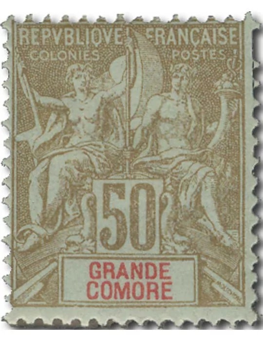 n° 14/19* - Timbre GRANDE COMORE Poste