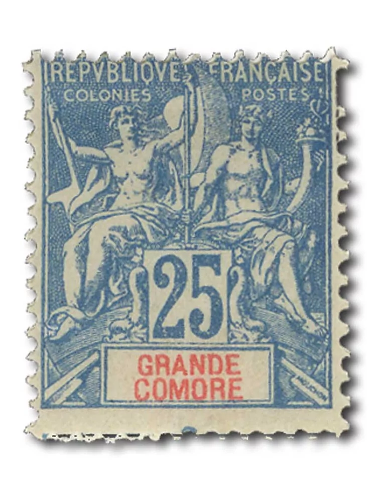 n° 14/19* - Timbre GRANDE COMORE Poste