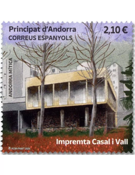 n° 550 - Timbre ANDORRE ESPAGNOL Poste