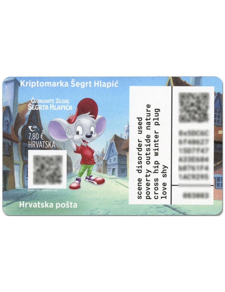 n° 31 - Timbre CROATIE Timbres Crypto