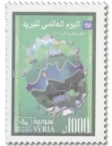 n° 1786 - Timbre SYRIE (après indépendance) Poste