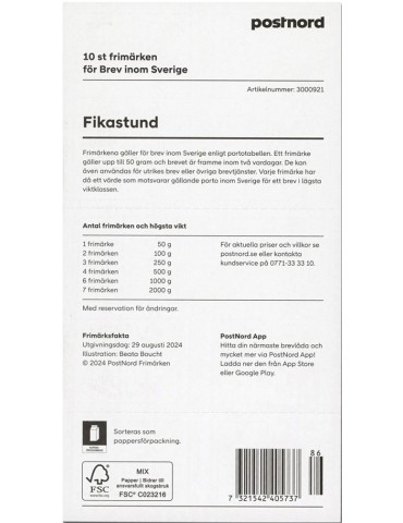 n° C3534 - Timbre SUEDE Carnets