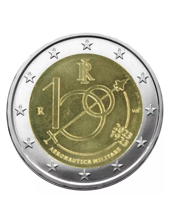 2 EURO COMMEMORATIVE 2023 : ITALIE (100 ans de l´Armée de l´Air italienne)