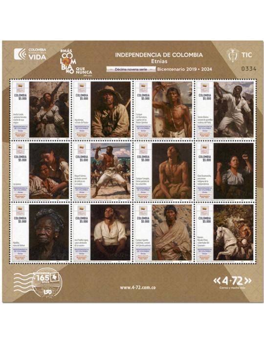 n° 2740/2751 - Timbre COLOMBIE Poste