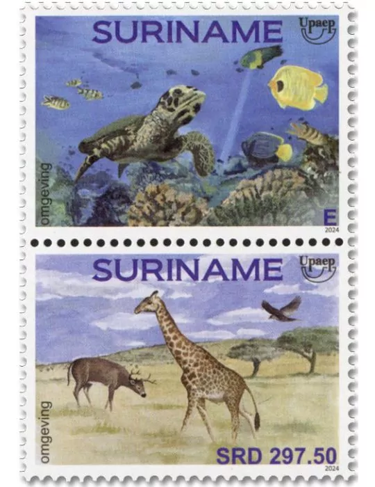 n° 3402/3403 - Timbre SURINAM Poste