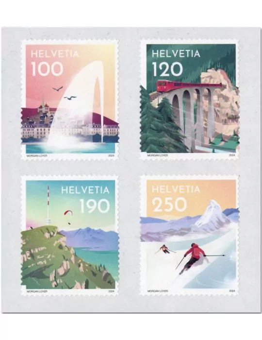 n° 2847/2850 - Timbre SUISSE Poste