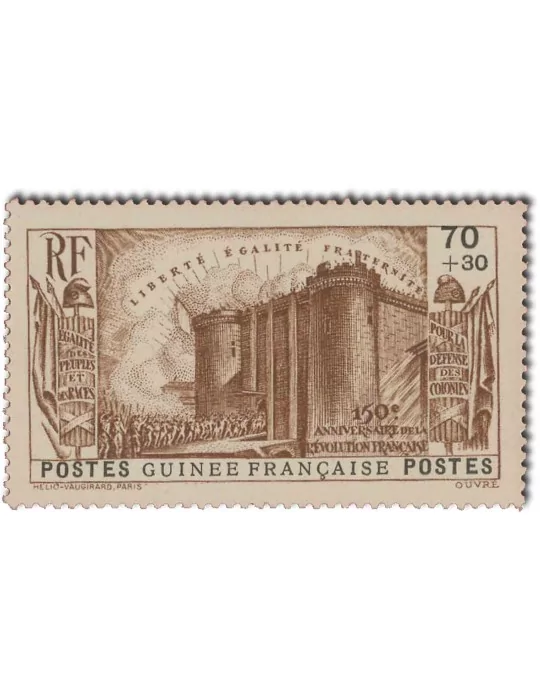 n° 153/157** - Timbre GUINEE Poste