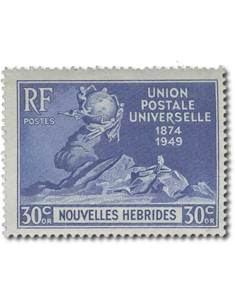 n° 136/139** - Timbre NOUVELLES HEBRIDES Poste