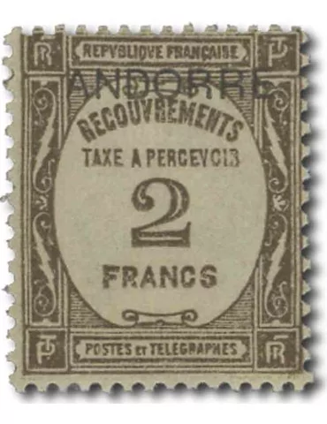 n° 14* - Timbre ANDORRE Taxe
