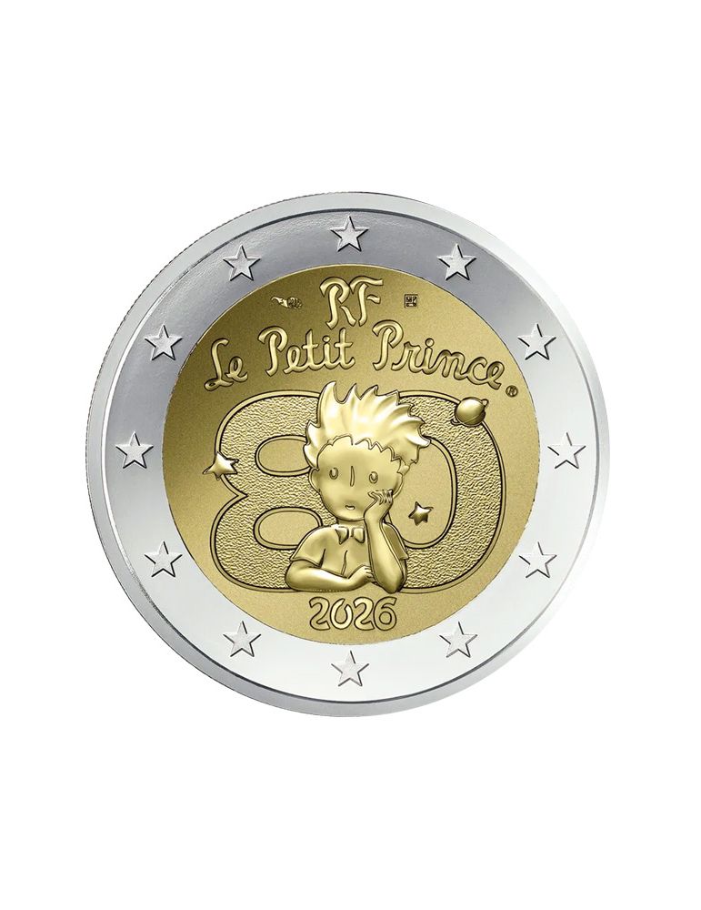 BU : 2 EURO COMMEMORATIVE 2026 COINCARD : FRANCE (L’Avion)
