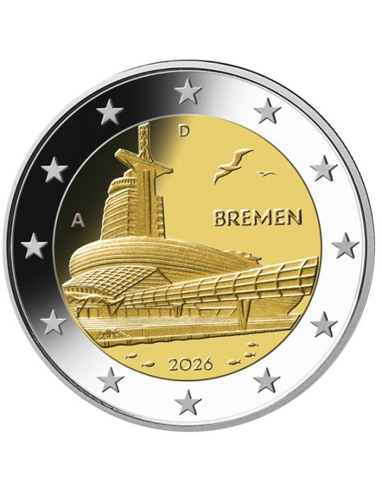 2 EURO COMMEMORATIVE 2026 : ALLEMAGNE (Présidence de Sarre au Bundesrat)) – 5 ATELIERS