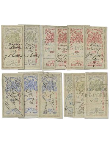n° 183/197 obl. - Timbre FRANCE Fiscaux