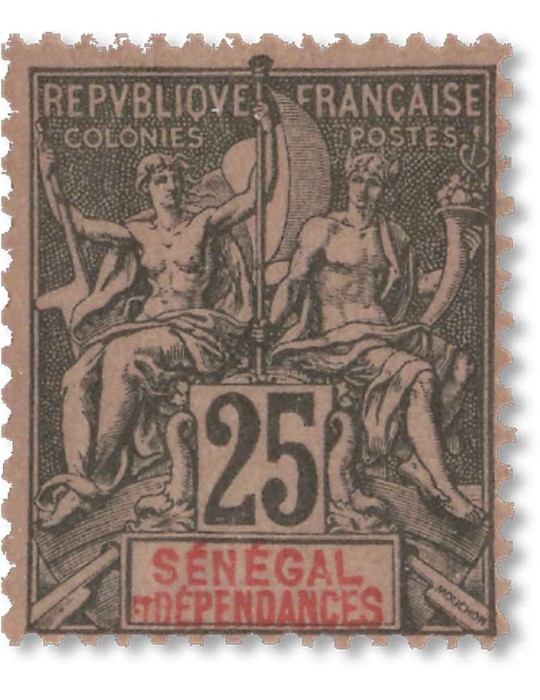 n° 8/20* - Timbre SENEGAL Poste