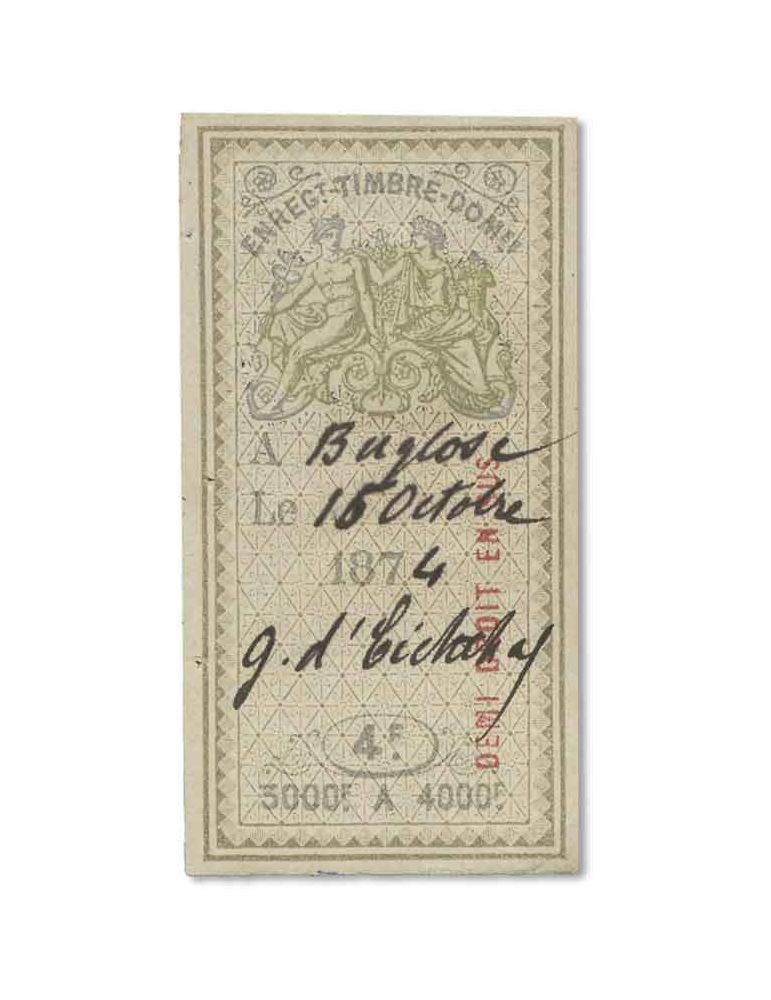 n° 183/197 obl. - Timbre FRANCE Fiscaux