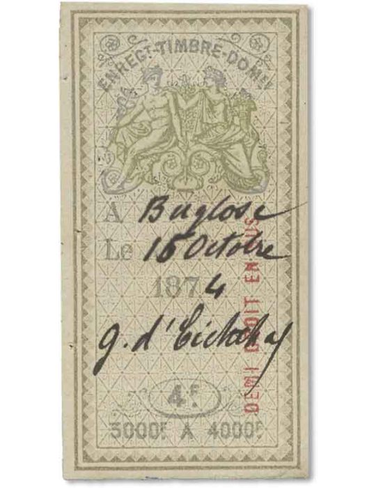 n° 183/197 obl. - Timbre FRANCE Fiscaux