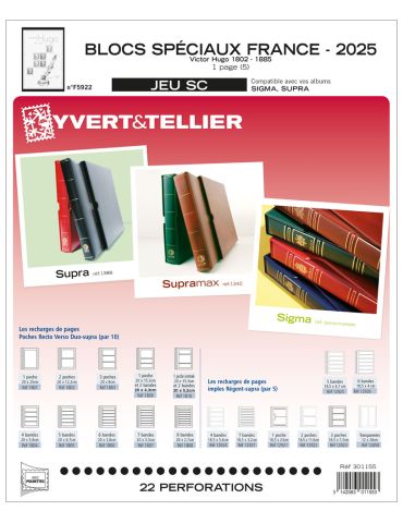 FRANCE BLOCS SPECIAUX SC: 2025-2 (JEUX AVEC POCHETTES)