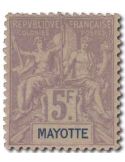n° 14 - Timbre MAYOTTE Poste