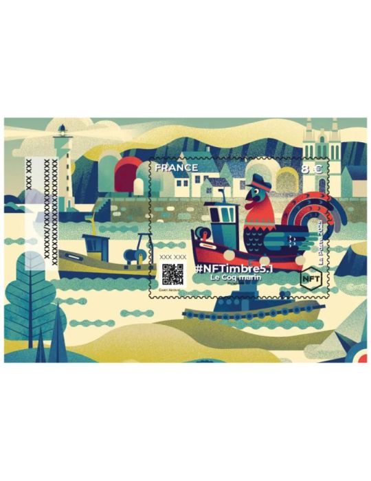 n° 7.1/7.4 - Timbre FRANCE Timbres Crypto (PACK NFTimbre5)