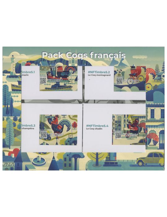n° 7.1/7.4 - Timbre FRANCE Timbres Crypto (PACK NFTimbre5)