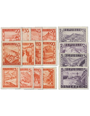 n° 697/711** - Timbre AUTRICHE Poste