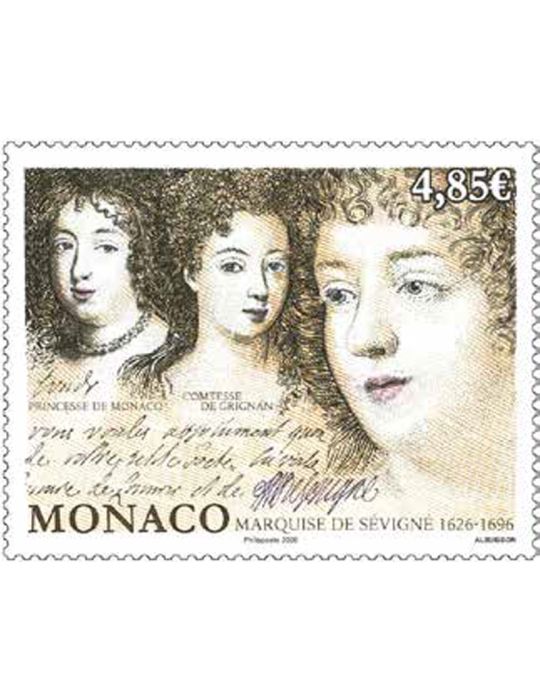 n° 3526 - Timbre MONACO Poste (400 ANS DE LA NAISSANCE DE LA MARQUISE DE SEVIGNE)