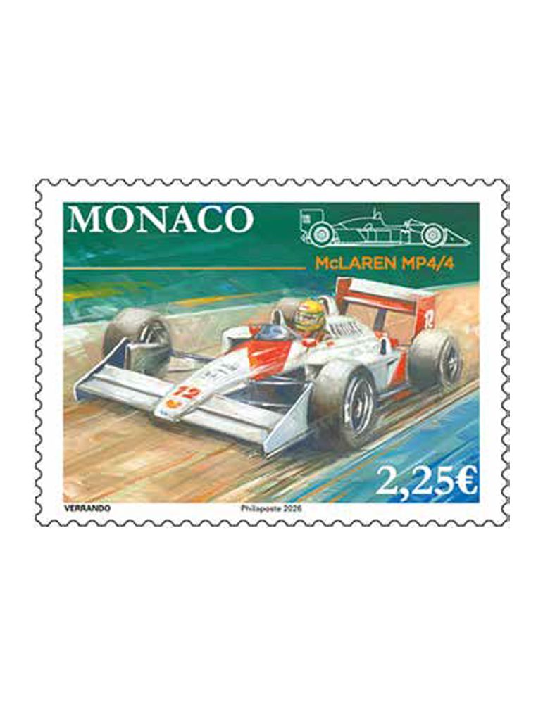 n° 3529 - Timbre MONACO Poste (MC LAREN MP4/4)