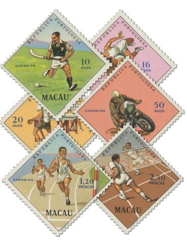 n° 392/397** - Timbre MACAO Poste