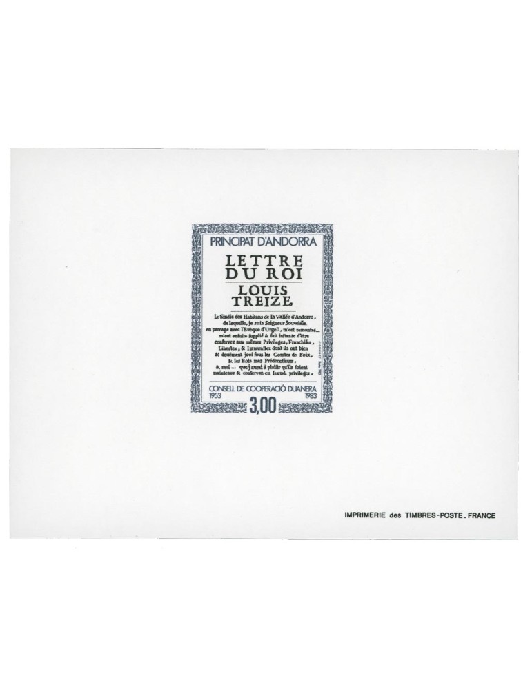 n° 315 - Timbre ANDORRE Poste