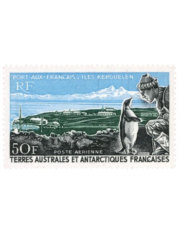 n° 14* - Timbre TAAF Poste Aerienne