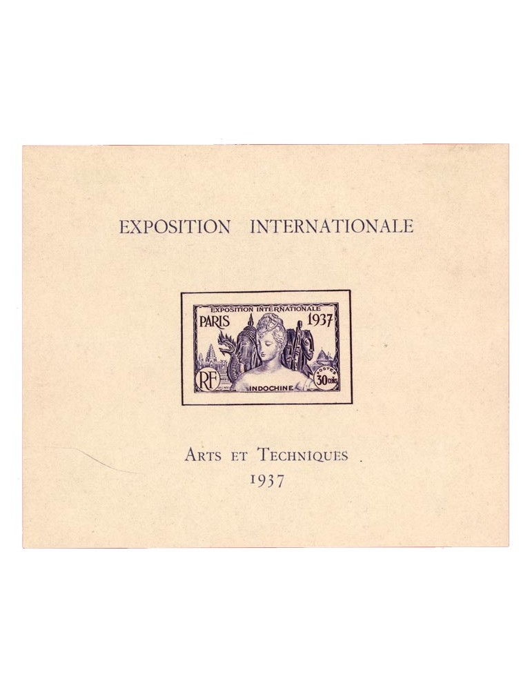 n° 1* - Timbre INDOCHINE Blocs Et Feuillets