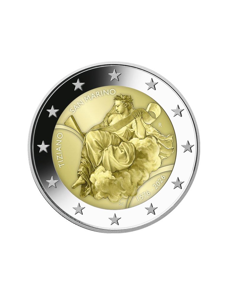 BU 2 euros Saint Marin 2026 - 450eme anniversaire de la mort du Titien