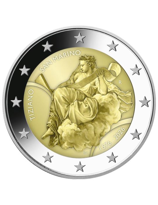 BU 2 euros Saint Marin 2026 - 450eme anniversaire de la mort du Titien