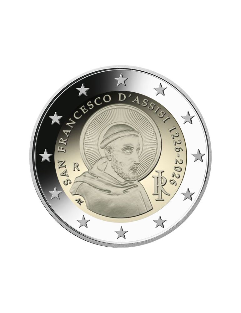 2 euros Italie 2026 - 800eme anniversaire de la mort de Saint François ...