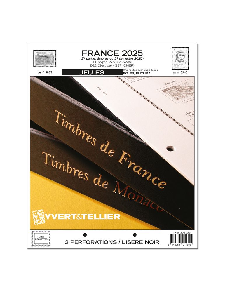 FRANCE FS : 2025 - 2E SEMESTRE (JEUX SANS POCHETTES)