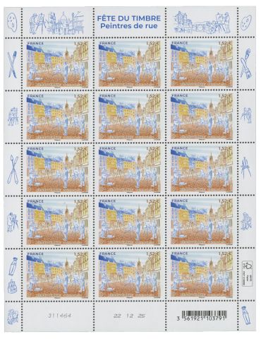 n° F213 - Timbre France Feuillets de France (n° 5960 / PEINTRES DE RUE - FETE DU TIMBRE)