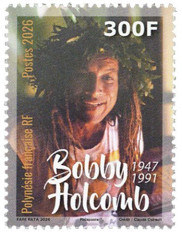 n° 1385 - Timbre POLYNESIE Poste (BOBBY HOLCOMB 1947-1991 - 13_26_200)