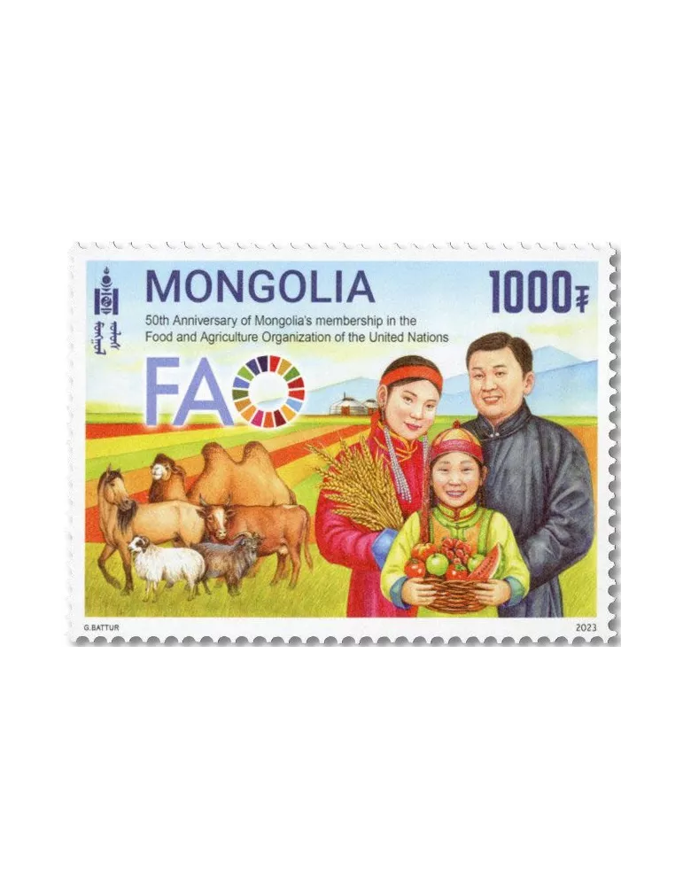 n° 3245 - Timbre MONGOLIE Poste