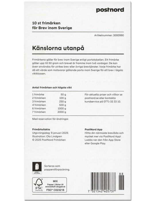 n° C3561 - Timbre SUEDE Carnets